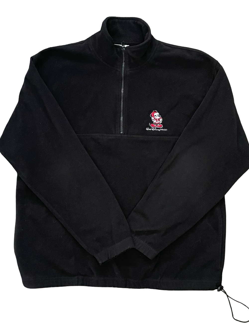 Disney 1/4 Zip Pullover Sweatshirt Holiday Mickey Mouse Adult Large
